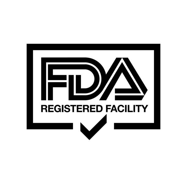 U.S. Food and Drug Administration FDA registered and inspected facility vector logo